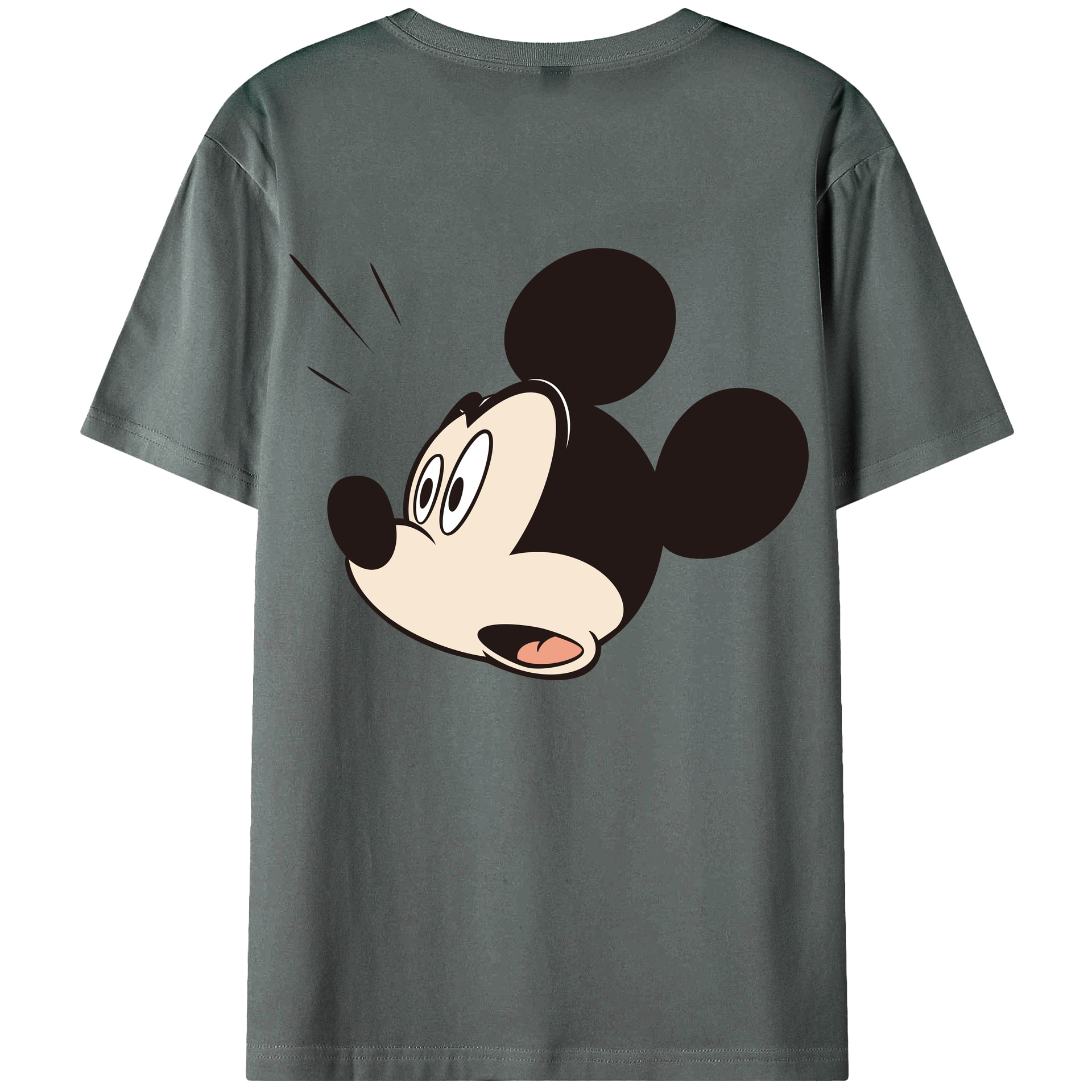 （画像用） ミッキーマウス Mickey Mouse 綿100％半袖Tシャツ（背面プリント）